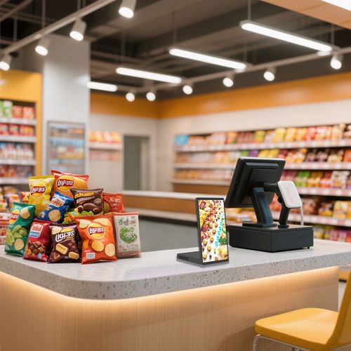 Dernières solutions de l'entreprise Partager l'écran d'affichage en forme de L de FIONEXX