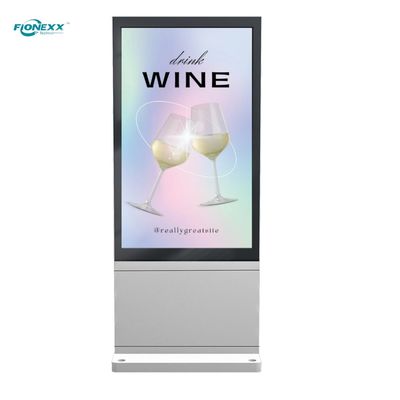 Bon prix 49 pouces Plaque d'argent AD extérieur sans ventilateur Totem numérique vertical en ligne