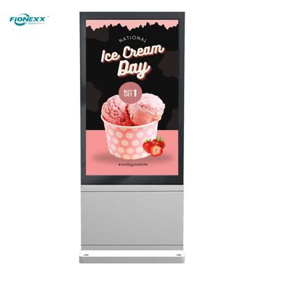 Bon prix Tôtem numérique vertical sans ventilateur extérieur de 55 pouces en ligne