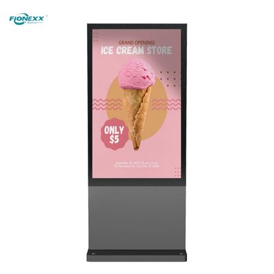Bon prix Profil en aluminium 65 pouces affichage numérique affichage numérique totem contraste élevé en ligne