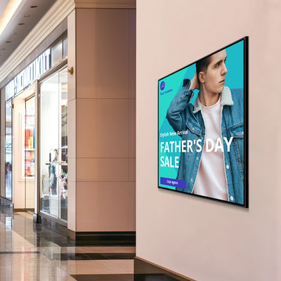 Bon prix Affichage numérique LCD intérieur à écran carré Kiosque de signalisation mural avec fonction d'écran intelligent et multilingues en ligne