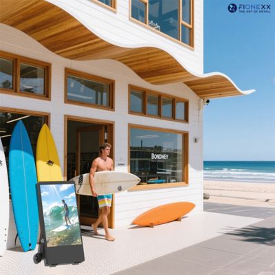 Bon prix Écran HD haute luminosité IP55, affichage numérique extérieur alimenté par batterie, signalétique numérique alimentée par batterie 43 pouces en ligne