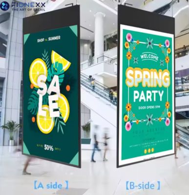 Bon prix Affichage LCD personnalisé de 43 pouces à double face, plafond monté, résolution 1920x1080 en ligne