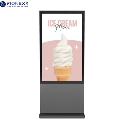 Bon prix La rue côté 800-2500nits Totem numérique extérieur 75 pouces Grain AD Board en ligne