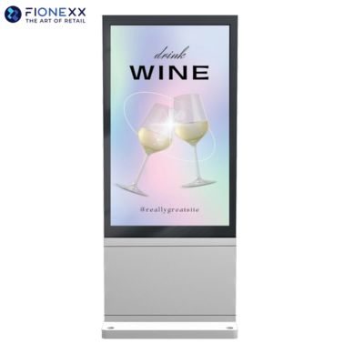 Bon prix 49 pouces Plaque d'argent AD extérieur sans ventilateur Totem numérique vertical en ligne