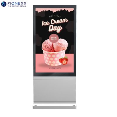 Bon prix Tôtem numérique vertical sans ventilateur extérieur de 55 pouces en ligne