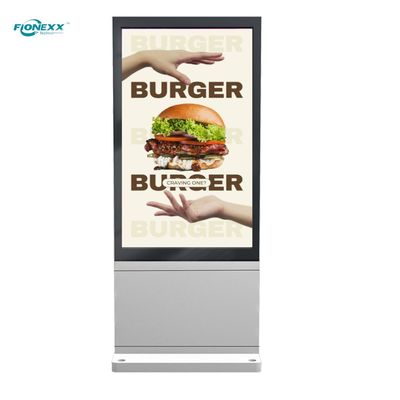 Bon prix Encastrement simplifié Totem numérique extérieur 86 pouces Grand angle de vision en ligne