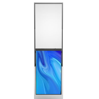 Affichage à deux côtés de 55 pouces avec fenêtre suspendue Affichage LCD avec lunette étroite 14,3 mm