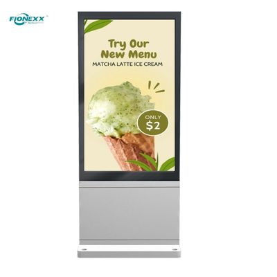 Bon prix Kiosque d'affichage numérique super-mince à double face, lecteur publicitaire LCD, totem vertical en ligne
