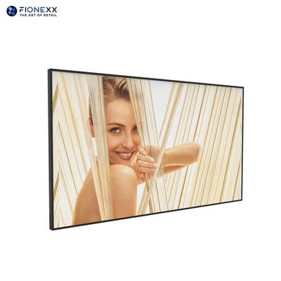 Cadre en aluminium QLED Affichage LCD murale 55 pouces Écran publicitaire numérique
