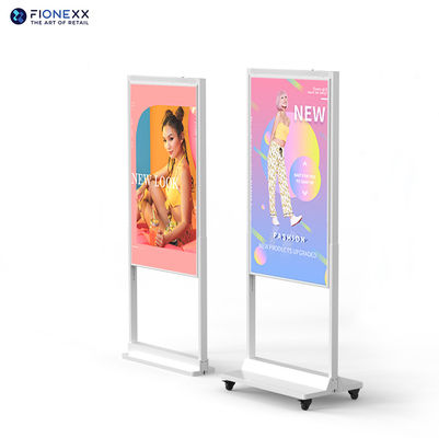 Épaisseur 57 mm afficheur LCD de fenêtre double face signalisation numérique 49 pouces