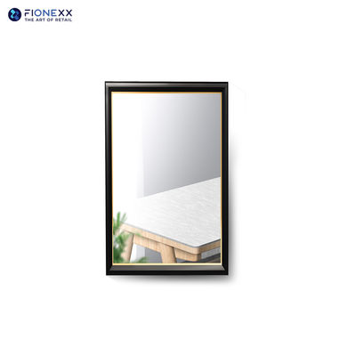 Bon prix 32 pouces cadre en or miroir affichage LCD 700nits miroir signalisation numérique pour les hôtels en ligne