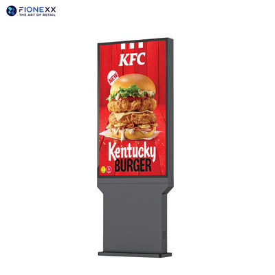 Affichage publicitaire de restaurant en plein air 4K Écran d'affichage numérique Drive à travers le système Menu Panneaux de fenêtre Kiosque Dooh