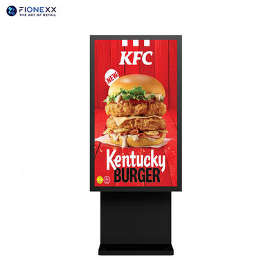 Bon prix IP66 Direction à travers l'affichage numérique 55 pouces tableau de menu extérieur en ligne