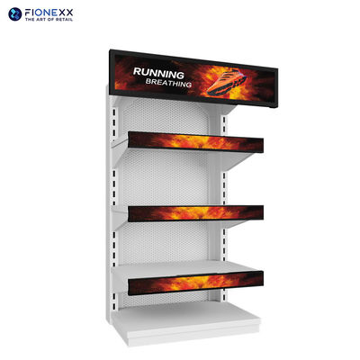 WiFi LAN Network Indoor Stretched Bar LCD Display 700nits Shelf Advertisement Display In The Supermarket