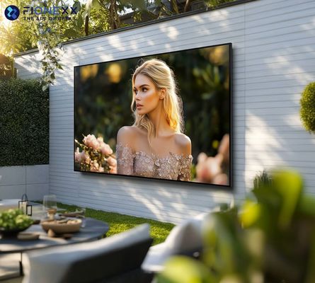 Téléviseur résistant aux intempéries extérieur IP55 pour le soleil partiel avec montage murale compatible