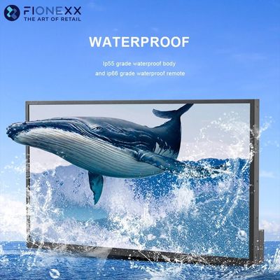 Full Sun IP55 QLED TV imperméable à l'eau 2000nits 3500nits Télévision 4k HD tout métal TV extérieure