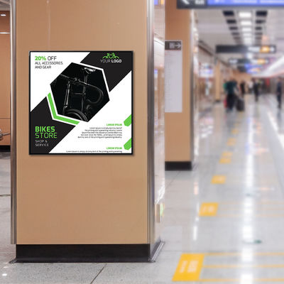 11 Écran d'affichage carré LED avec réseau WIFI Android OS HDM1 Entrée pour la publicité Galerie d'art