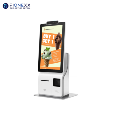 Bon prix 15.6 pouces écran unique Kiosques de service personnel Terminal POS avec caméra AI en ligne