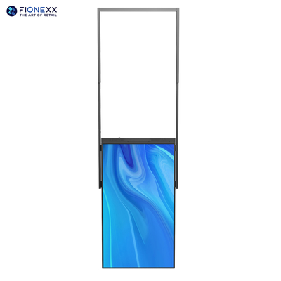 Bon prix Affichage à deux côtés de 55 pouces avec fenêtre suspendue Affichage LCD avec lunette étroite 14,3 mm en ligne