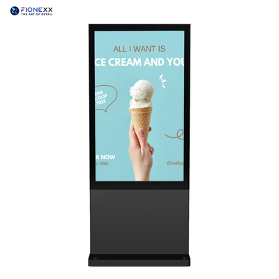 Bon prix Taille LCD 49 pouces Plancher intérieur Standing Digital Totem Kiosque publicitaire avec écran tactile en ligne