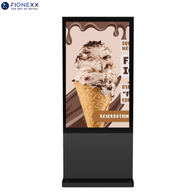 Bon prix Écran d'affichage de publicité durable extérieur sans ventilateur vertical numérique totem en ligne