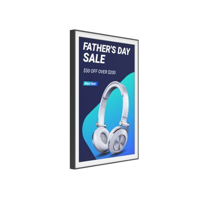 28Écran électronique en papier couleur de 5 pouces version batterie cadre personnalisé couleur technologie verte