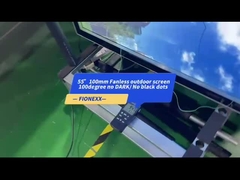 800-2500nits Panneau publicitaire LCD 55 pouces Affichage commercial Profil en aluminium